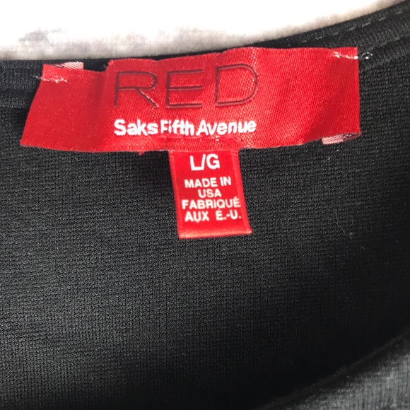 RED Sams Fifth Avenue Size Large Peplum Dress - Picture 5 of 6